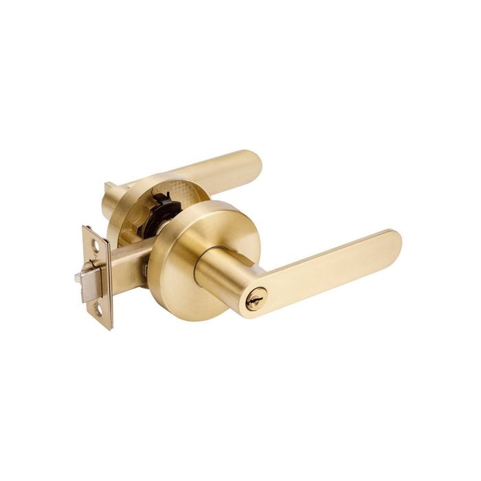 Zanda 175mm Satin Brass Sceptre Entrance Set