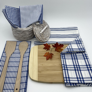 RANS Milan Tea towels 5 Pack - Navy Blue
