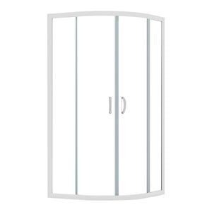 Stein 900 x 900mm White Windsor Curved Shower - Door Only