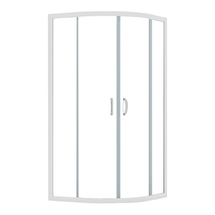 Stein 900 x 900mm White Windsor Curved Shower - Door Only