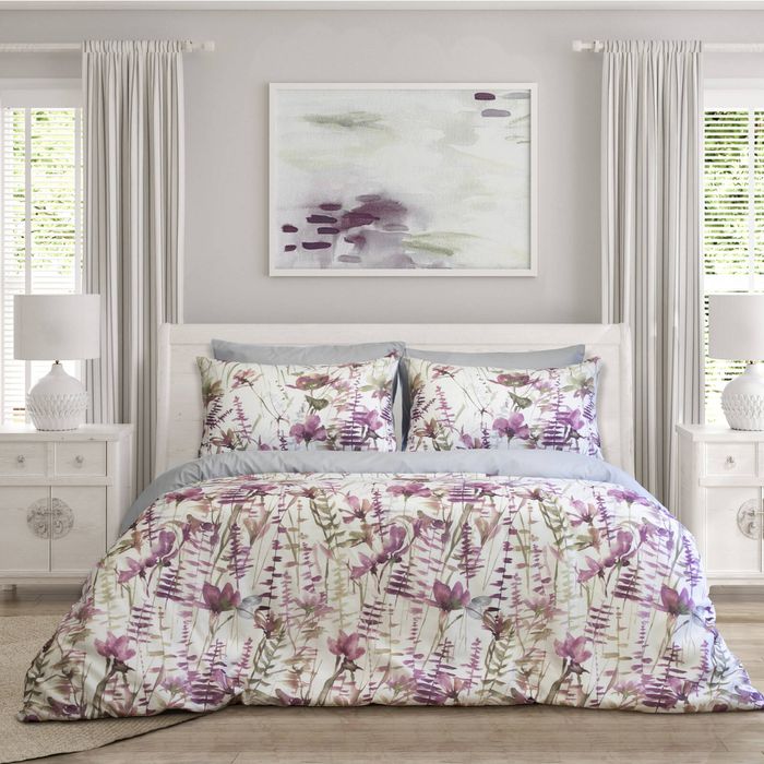 Ardor Boudoir Felicity Printed Floral Queen Bed Quilt Cover Set Rose