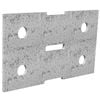 Dunnings 120 x 70mm M10 Galvanised Bracket Plate