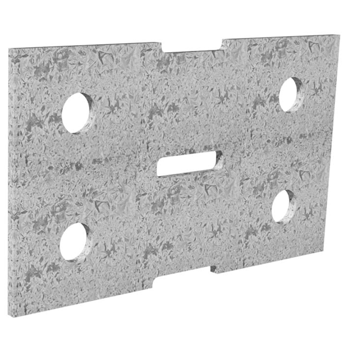 Dunnings 120 x 70mm M10 Galvanised Bracket Plate