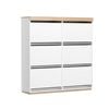 Artiss Shoe Rack Storage 6 Drawers White