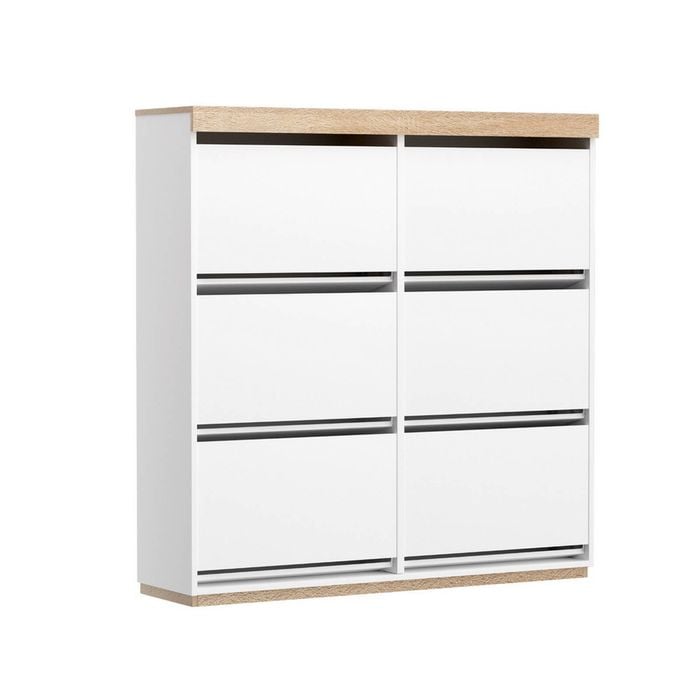 Artiss Shoe Rack Storage 6 Drawers White