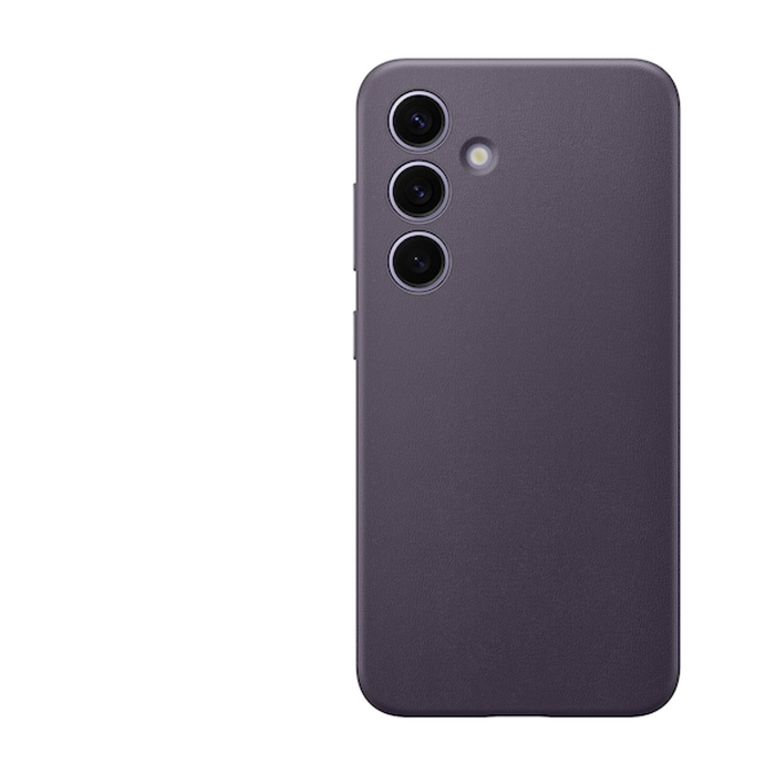 Samsung Vegan Leather Case for Galaxy S24 - Dark Violet