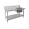 SSBD7-1800R/A - Right Inlet Single Sink Dishwasher Bench