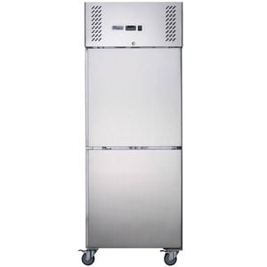 FED-X Stainless Steel Two Door Upright Freezer 388L XURF600S1V