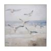 Lvd Hand-finished Wood Framed Canvas Seagulls Print Home Decor 80x80cm