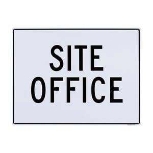 Sandleford 450 x 600mm Site Office Plastic Sign