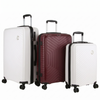 Pierre Cardin X  3-piece Hardshell Super Light Luggage S Travel Suitcase Burgundy/white