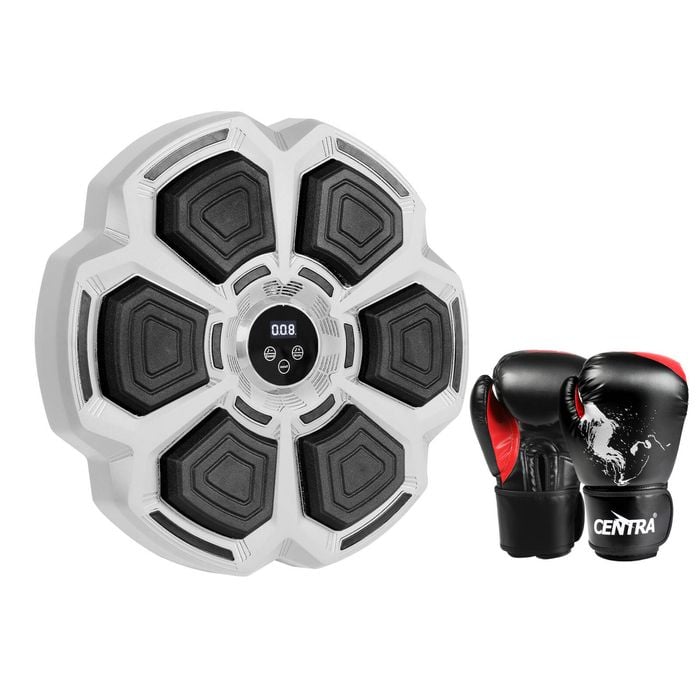 Centra 9-Speed  Smart Punching  Machine with 12OZ Gloves - Grey