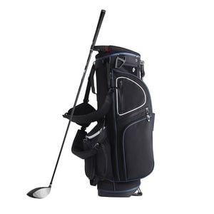 VEVOR Golf Cart Bag Black White with 14 Way Organizer Divider Top Stand for Men and Women