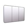 Future Glass Calla Rectangle Mirror Cabinet 800 X 1200mm - Black