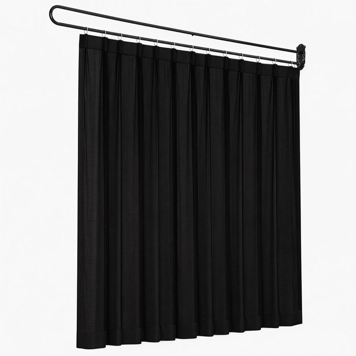 Artiss Room Divider Wall Mounted Black 200x220CM