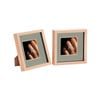 Nicola Spring Shadow Box Frames - 8 x 8" with 4 x 4" Mount - Light Wood - Pack of 2