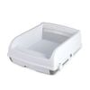 Costway Cat Litter Box Toilet Pan Semi-auto Splash-proof White