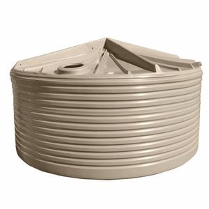 Clark Tanks 23600L Round Poly Water Tank - Beige