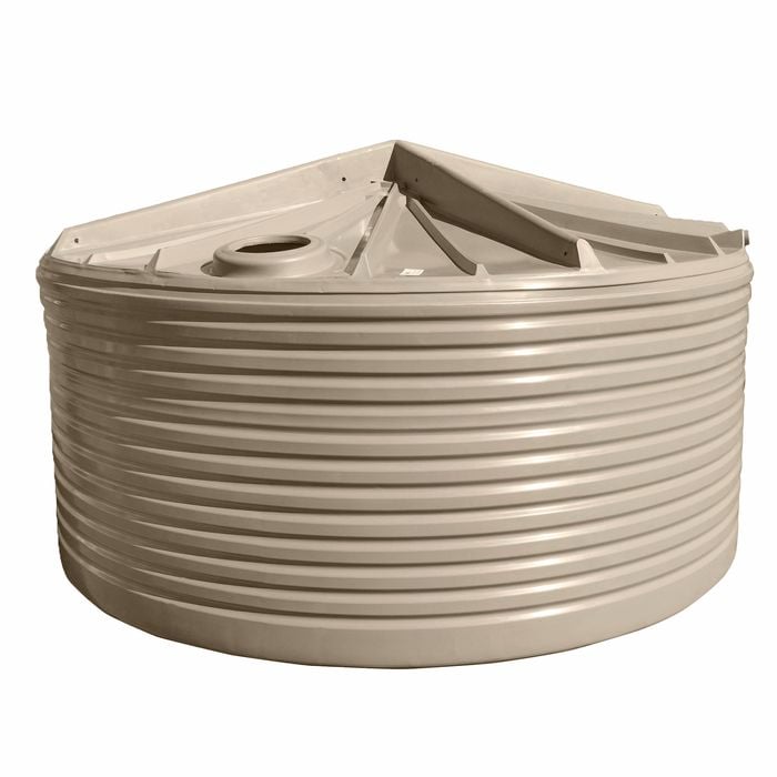 Clark Tanks 23600L Round Poly Water Tank - Beige