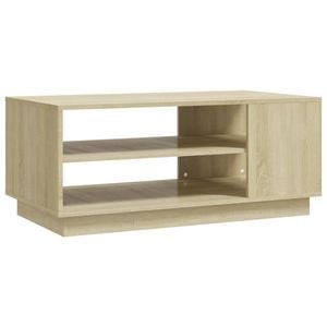 vidaXL Coffee Table Sonoma Oak Engineered Wood Living Room Couch Accent Table