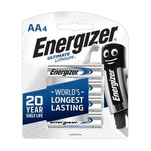 Energizer Ultimate Lithium AA Battery - 4 Pack