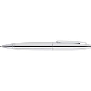 Cross Calais Ball Point Pen Writing Stationery Medium Sb Nib Lustrous Chrome