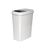 Willow 30L White/Charcoal Slide Top Bin
