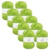 10x Malli Lizard Grn Blend Basic 100g Knitting/crochet Yarn Acrylic/poly