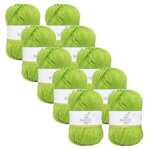 10x Malli Lizard Grn Blend Basic 100g Knitting/crochet Yarn Acrylic/poly