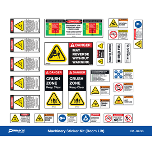 Pinnacle Boom Lift Machinery Sticker Kit