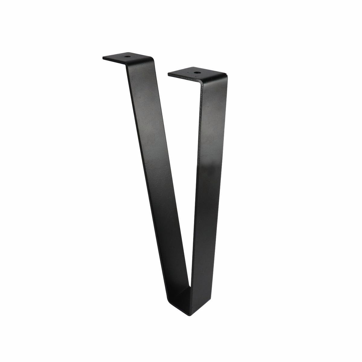 Adoored Black Steel Angled Flat Bar Furniture Leg Bunnings Australia