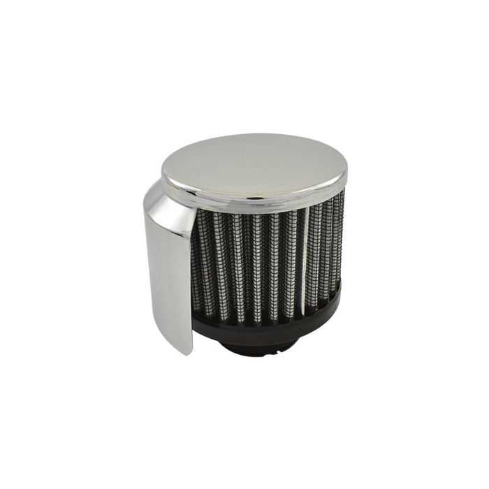 Chrome Clamp-on Filter Breather with Hood