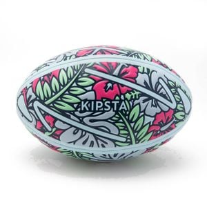 Decathlon - Size 3 Beach Rugby Ball - Tiki/Green/Pink/Blue - 3