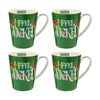 4x Maxwell & Williams Wicked Themed Conical Drinking Mug Feel 450ml