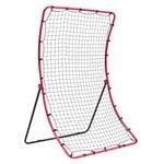 Vevor 121.9x127.6cm Baseball And Softball Rebounder Net Red and Black with PitchBack All Angle Fielding