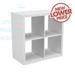 Flexi Storage Clever Cube 76 x 39 x 76cm White 2 x 2 Cube Unit