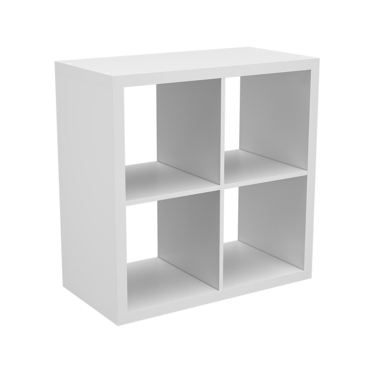 Flexi Storage Clever Cube 76 x 39 x 76cm White 2 x 2 Cube Unit ...