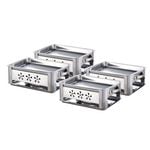 SOGA 4X 36CM Portable Stainless Steel Outdoor Chafing Dish
