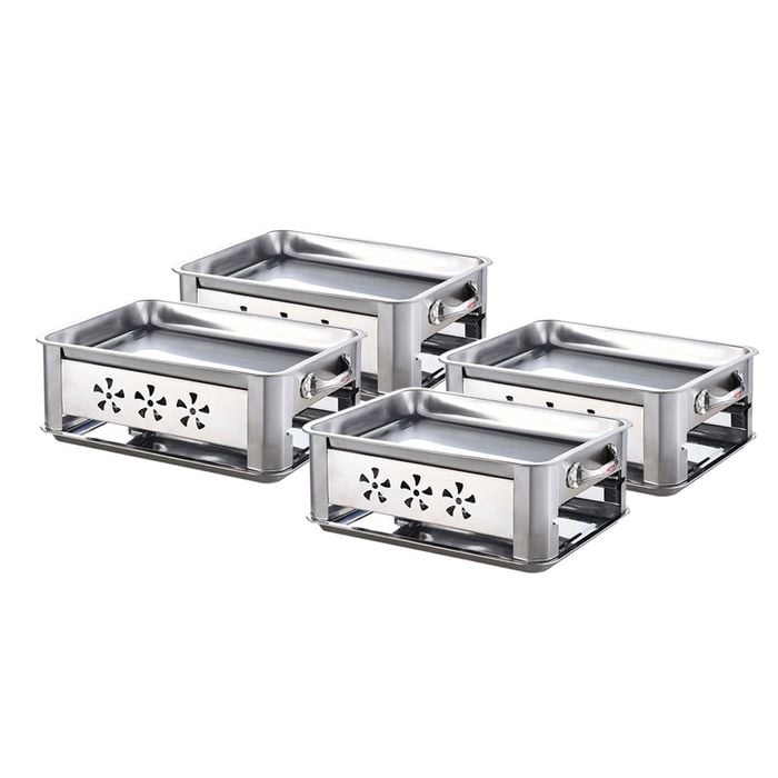 SOGA 4X 36CM Portable Stainless Steel Outdoor Chafing Dish