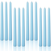 48x Tapered Dinner  Unscented Taper Wedding Candle 25cm In Blue