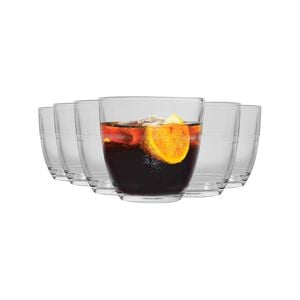 Duralex Gigogne Glass Tumblers, 220ml Drinking Glasses - Set Of 12