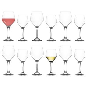 LAV 12pc Ella Wine Glasses Set
