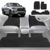 6D Diamond Car Floor Mats for Toyota Hilux Double Cab 2005-2015-Full Set-Black-Outback GT