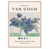 Galrie Van Gogh's Irises in Vase Iconic Post-Impressionist Art Print for Home Decor, Wood Frame, 70 x 100cm (28 x 40inch)