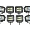 Elinz 8x 60W LED Driving WorkLight Flood Spot Beam 12V 24V Lamp Light 4x4 Offroad