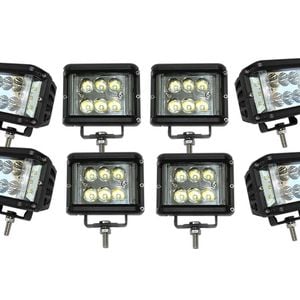Elinz 8x 60W LED Driving WorkLight Flood Spot Beam 12V 24V Lamp Light 4x4 Offroad