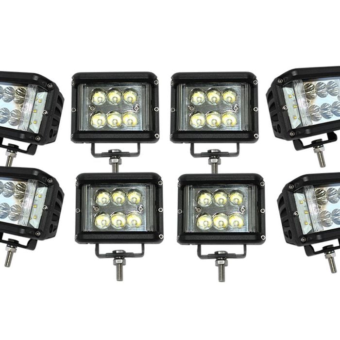 Elinz 8x 60W LED Driving WorkLight Flood Spot Beam 12V 24V Lamp Light 4x4 Offroad