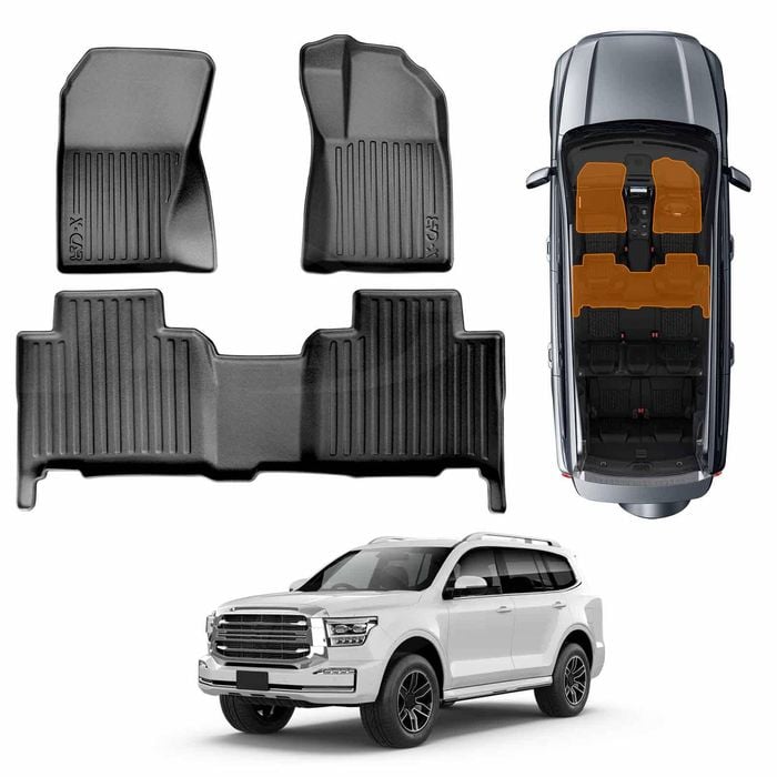 3D Heavy Duty All Weather Car Mat Floor Liner Full for GWM Tank 500 2024-Onwards