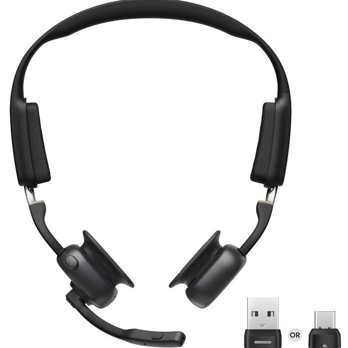 Shokz Openmeet Uc Wireless Bone Conduction Headset - Black