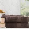 Renee Taylor 4 Piece Stella Cotton Bath Sheet Cocoa